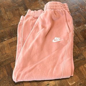 Girls Pink Nike sweatpants size Medium